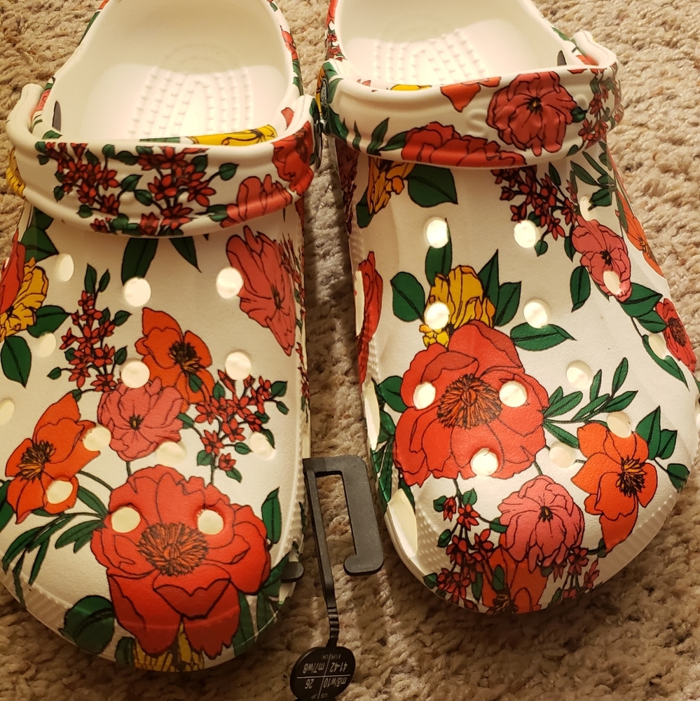 Floral Crocs